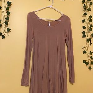 Flowy tan dress